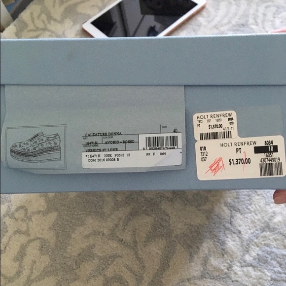 💯 Authentic Prada Platform espadrille (Oxford style sneaker) Patent leather! - Picture 9 of 9